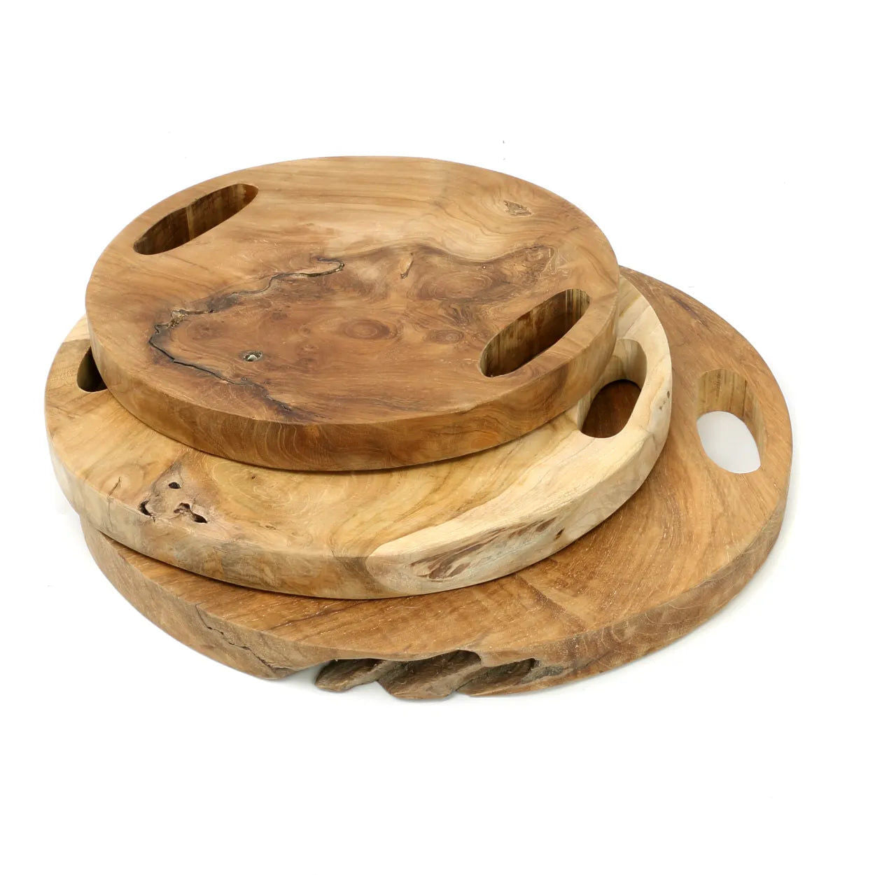 Bazarbizar-The Teak Root Tray - Natural - L