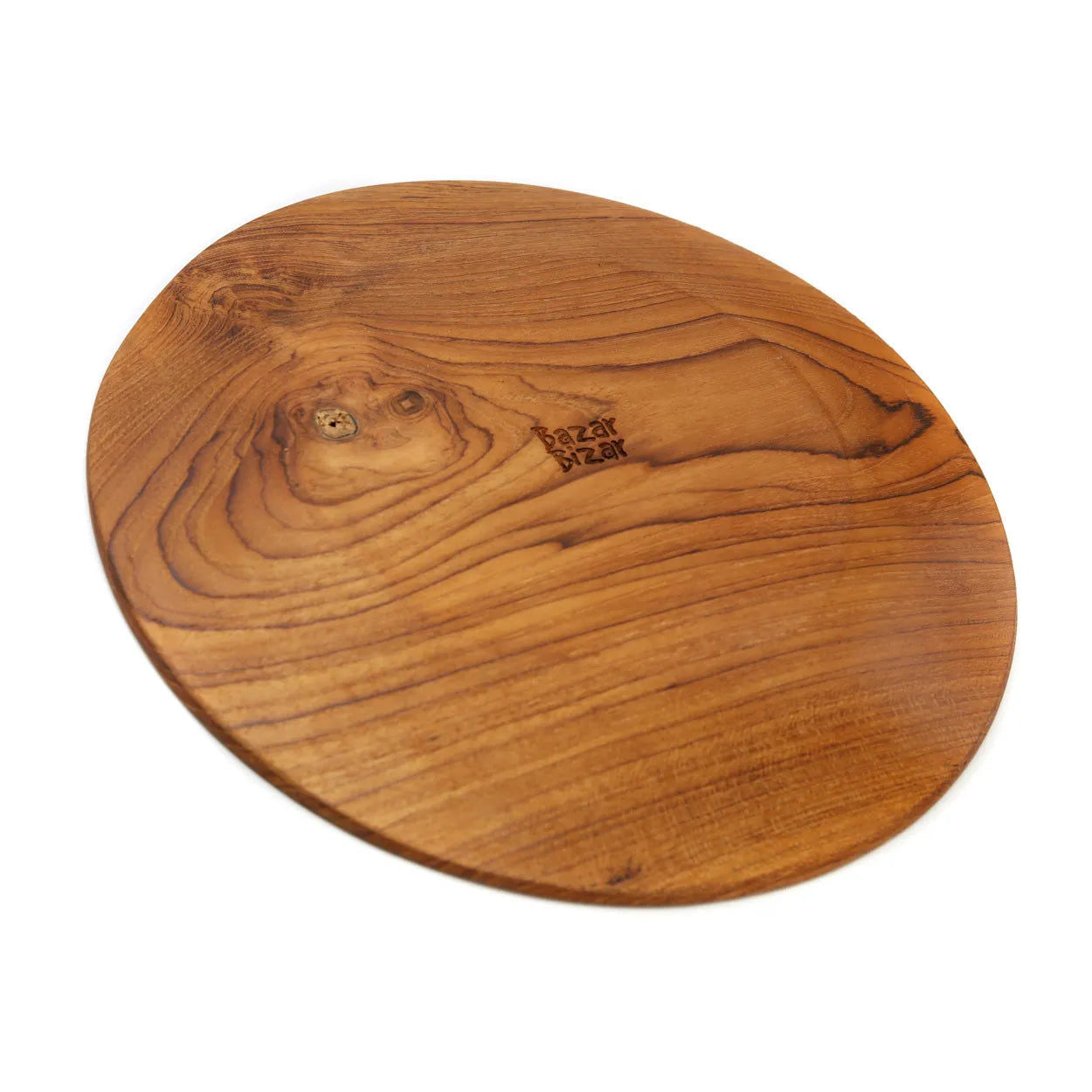 Bazarbizar-The Teak Root Round Plate - XL