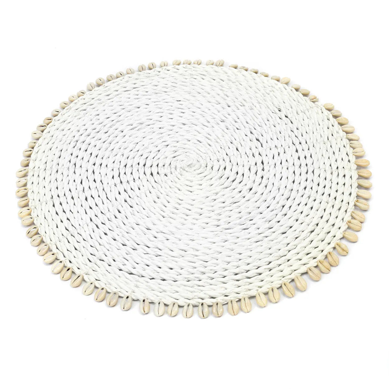 Bazarbizar-The Seagrass Shell Placemat - White