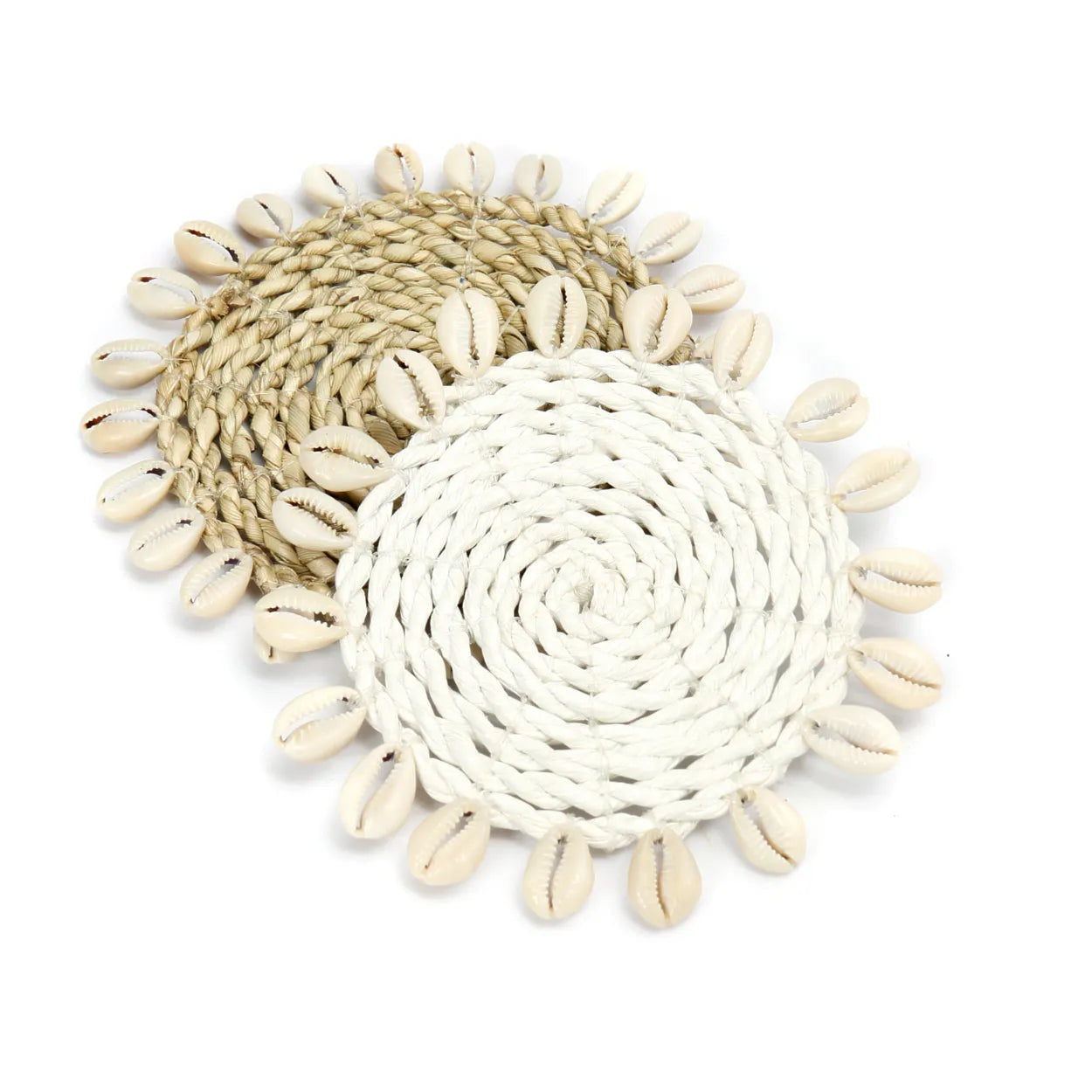 Bazarbizar-The Seagrass Shell Coaster - Natural