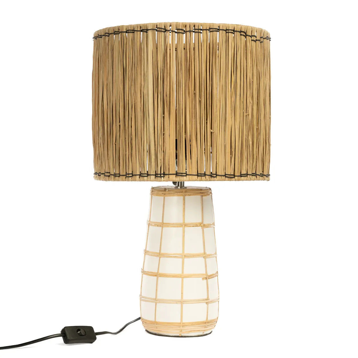 Bazarbizar-The Molokai Table Lamp - White Natural