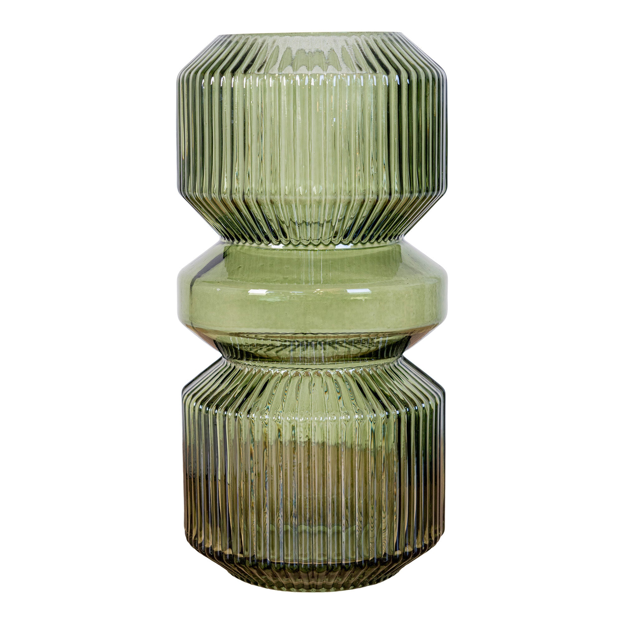 Green Glass Vase