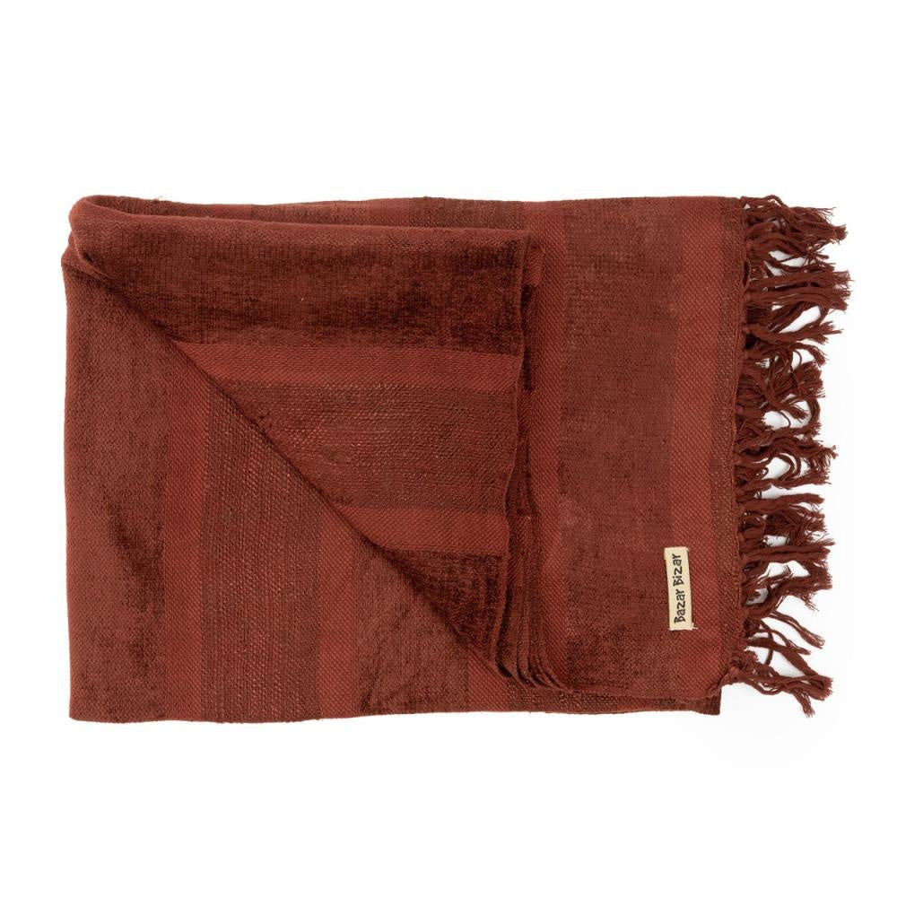 Bazar Bizar The s'il vous Plaid - Burgundy Velvet