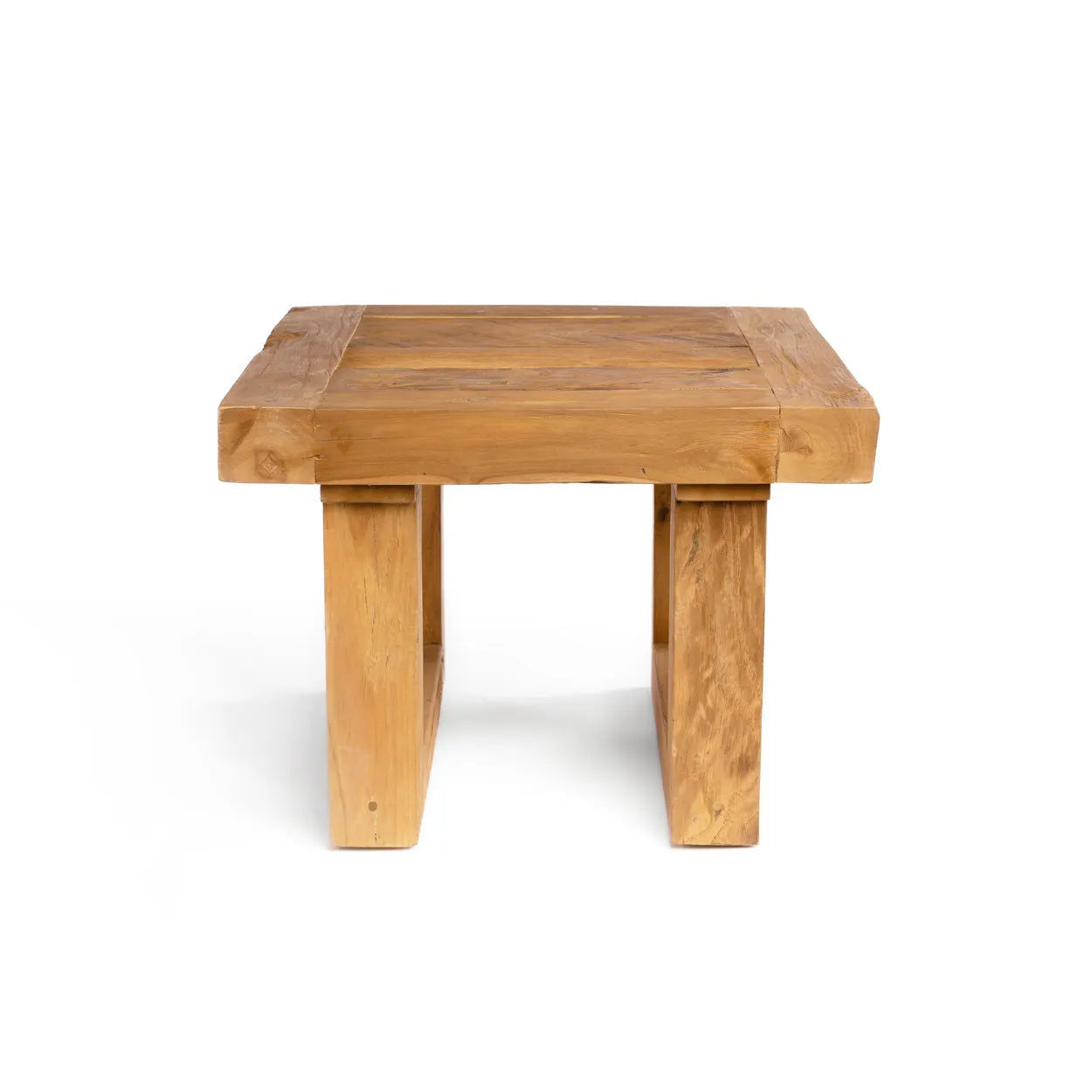 Bazarbizar-The Reclaimed Teak Side Table - Natural