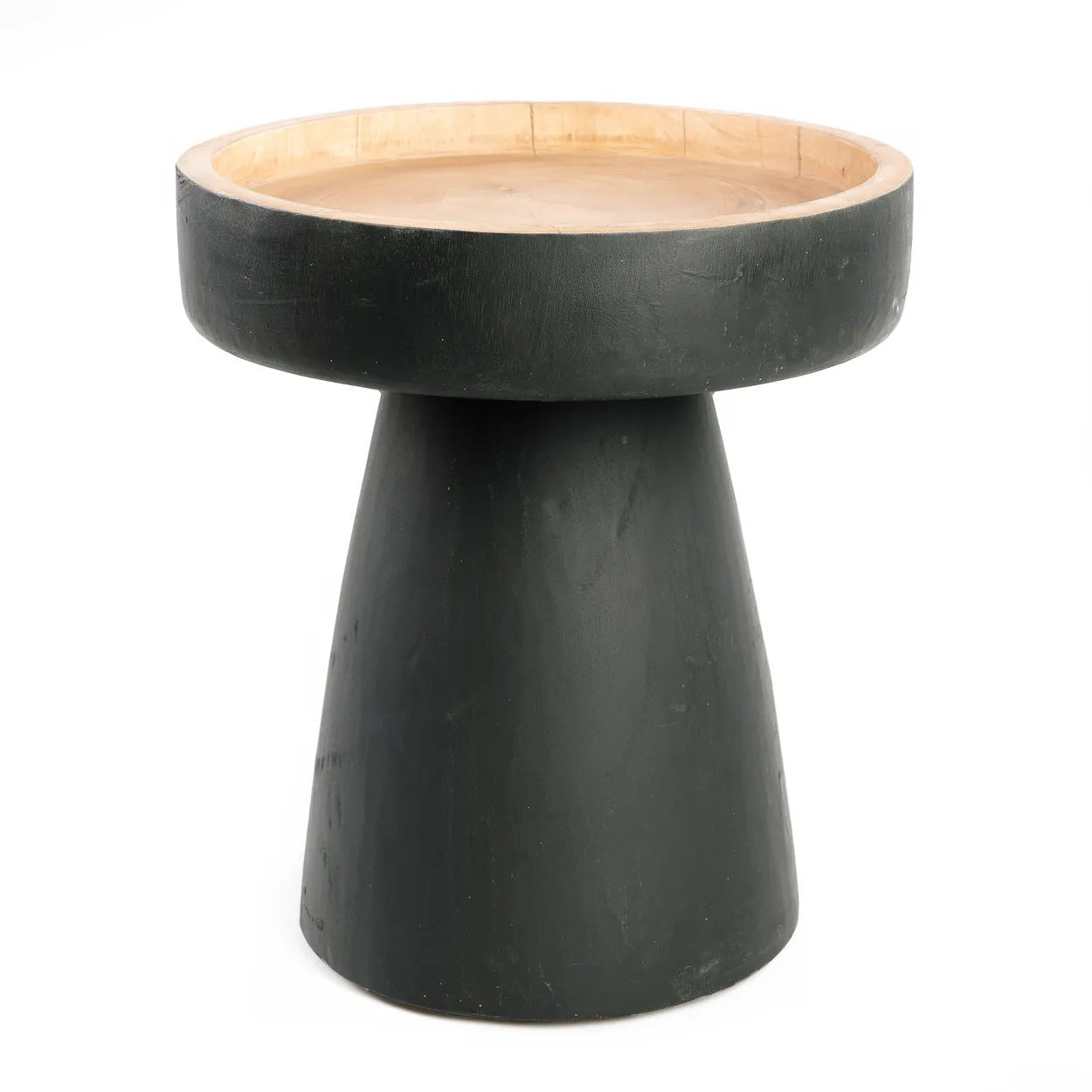 Bazarbizar-The Rayu Side Table - Black Natural