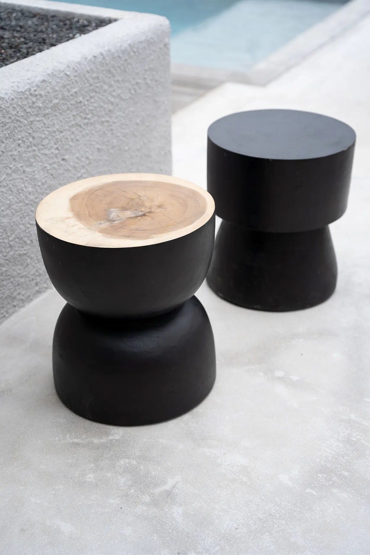 Bazarbizar-The Karbun Stool - Black Natural