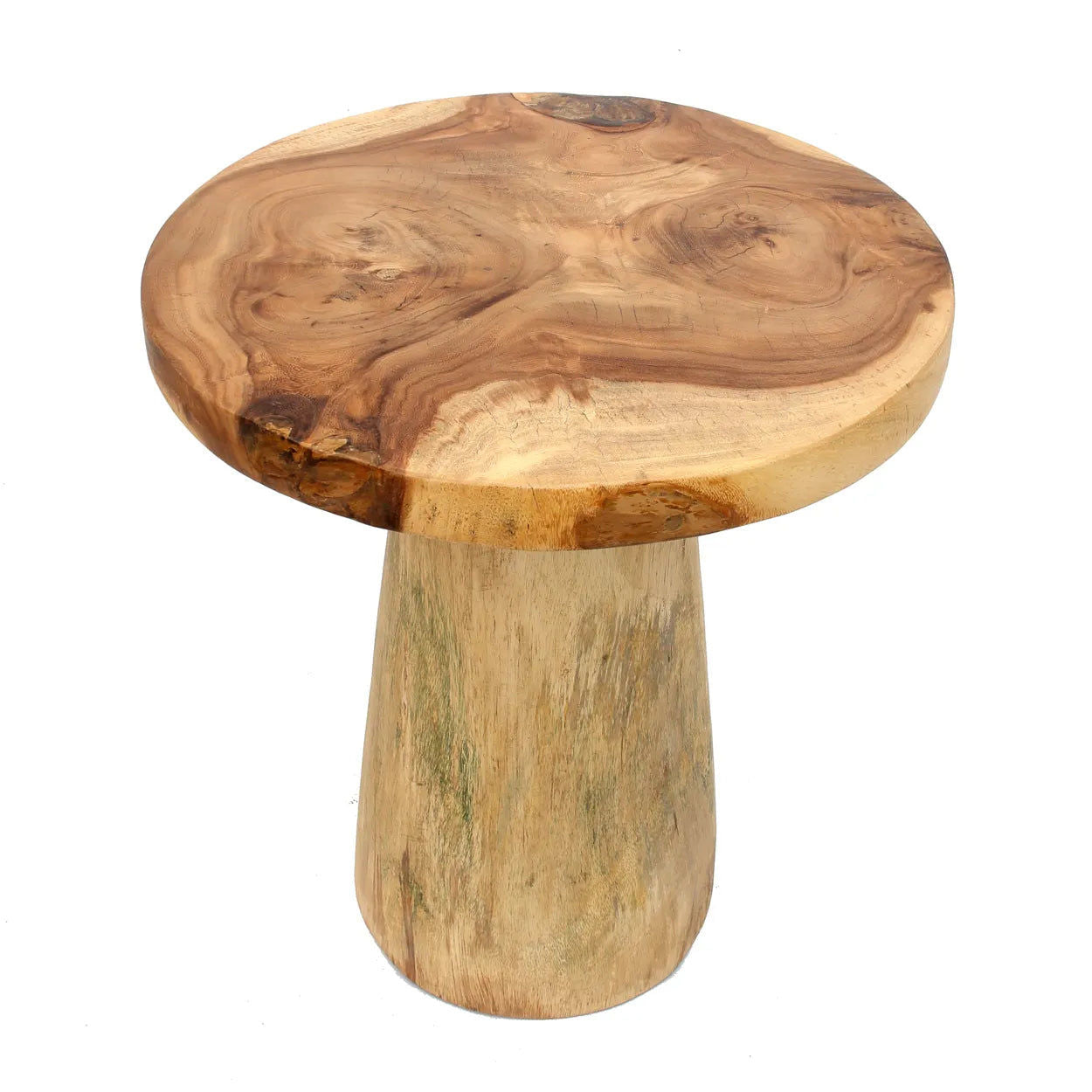 Bazarbizar-The Timber Conic Side Table - Natural - 50