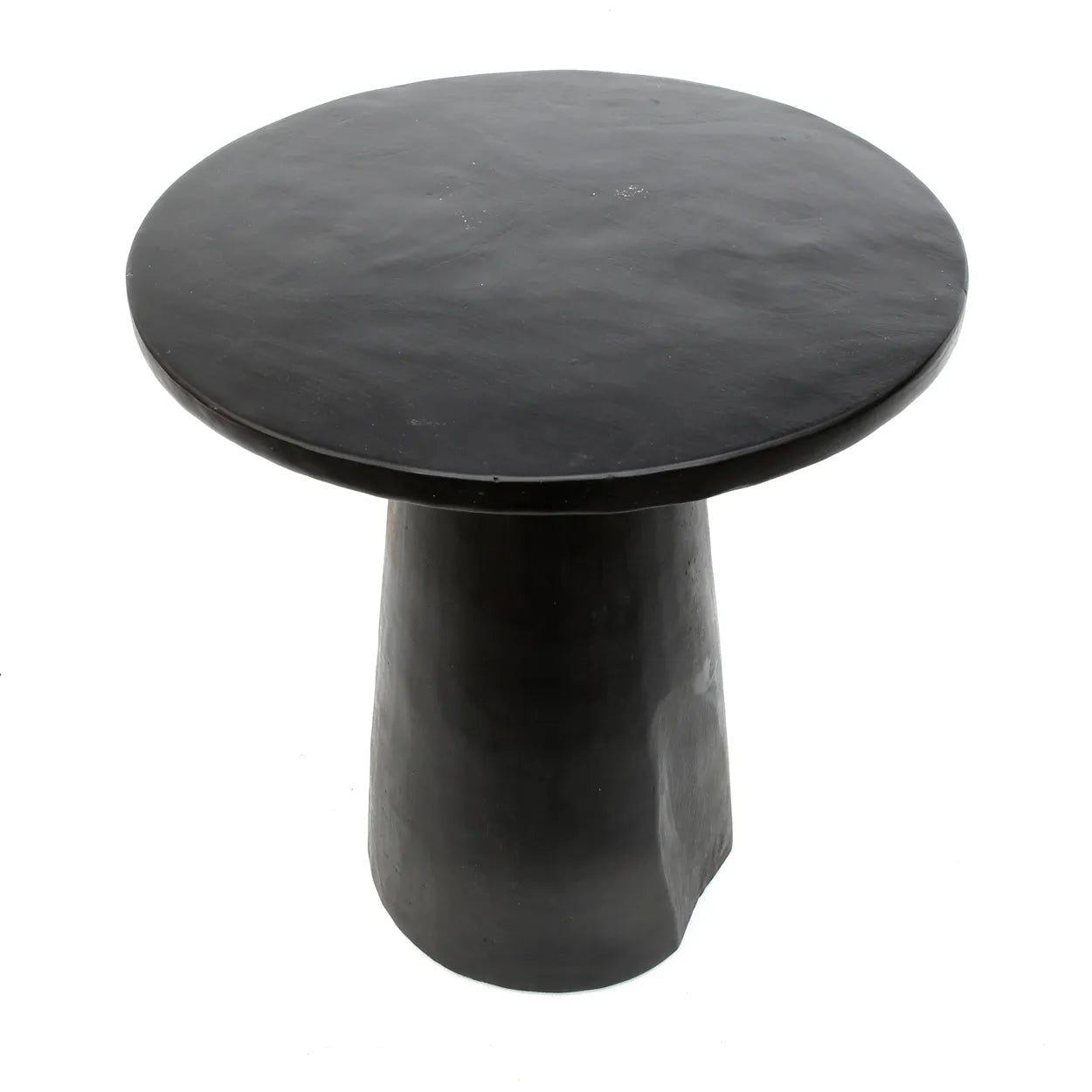 Bazarbizar-The Timber Conic Side Table - Black - 50