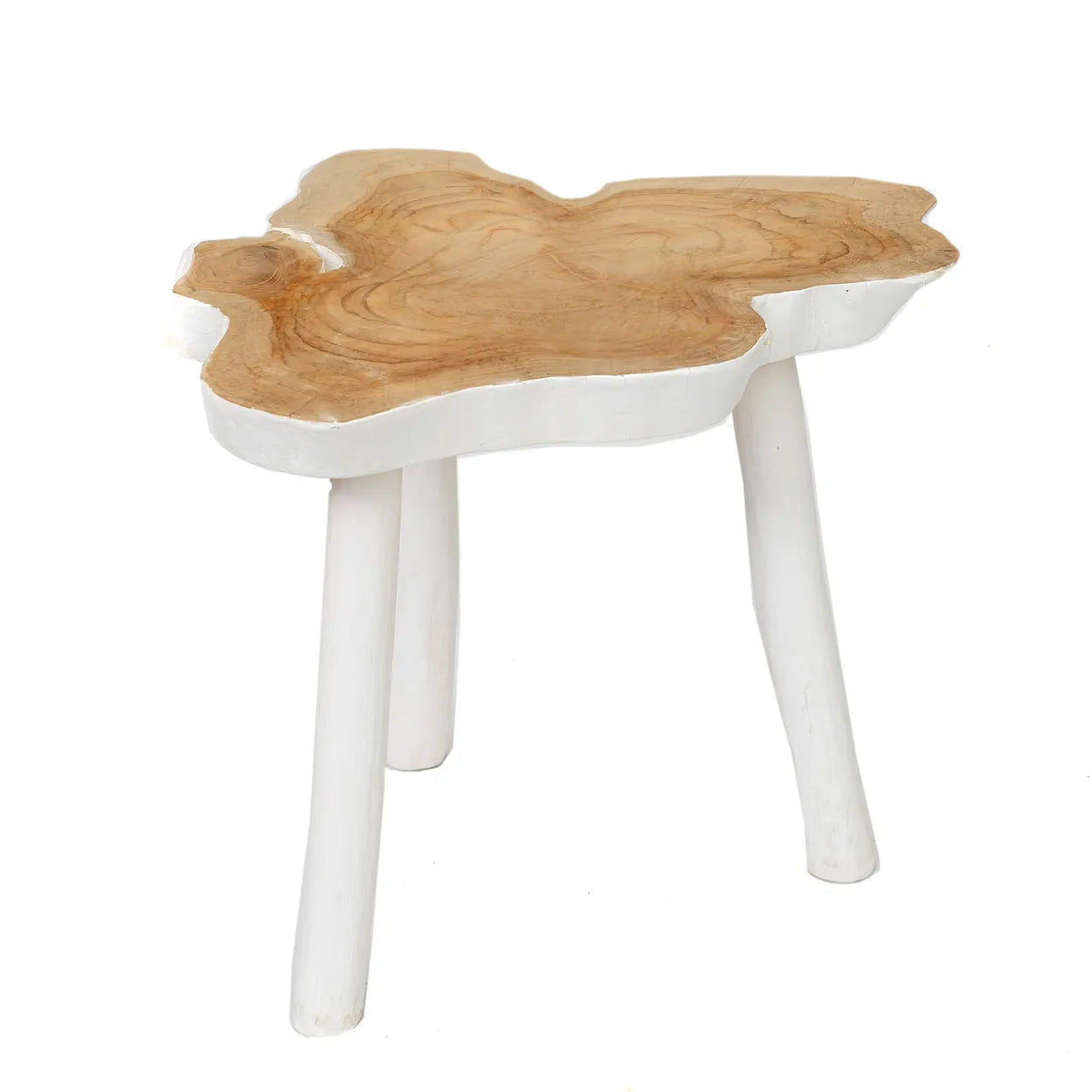 Bazarbizar-The Organic Side Table - Natural White