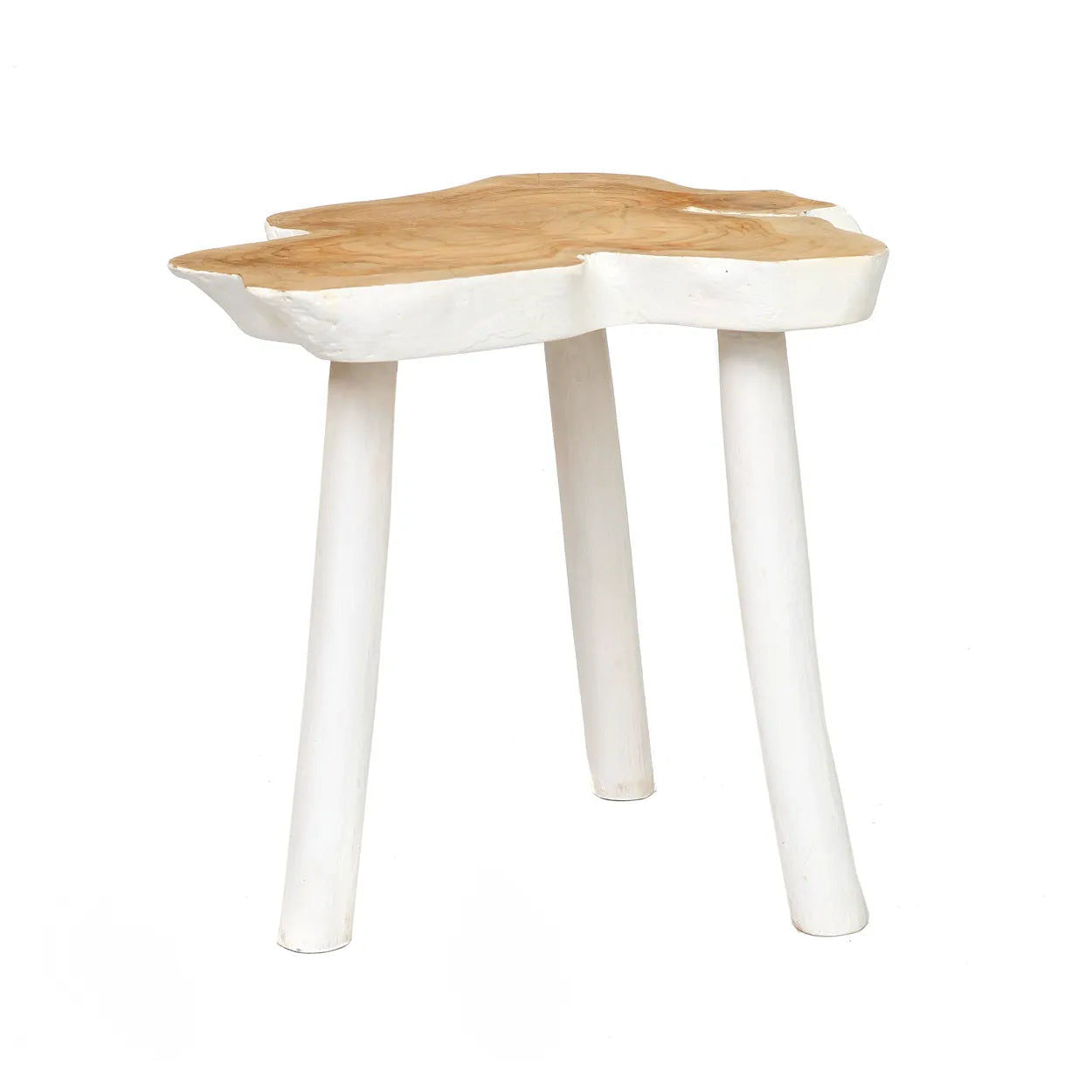 Bazarbizar-The Organic Side Table - Natural White