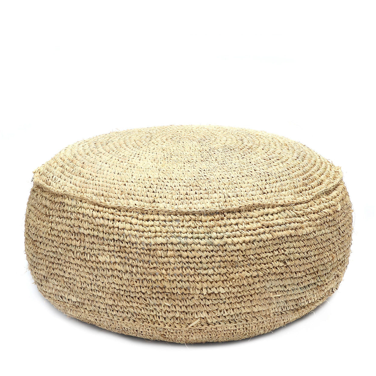 Bazarbizar-The Raffia Flores Pouffe - Natural