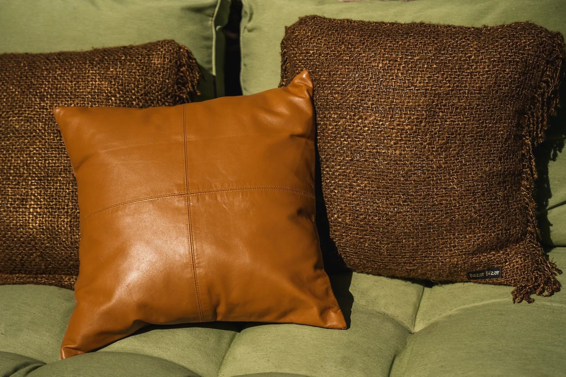 Bazarbizar-The Oh My Gee Cushion Cover - Brown - 40x40