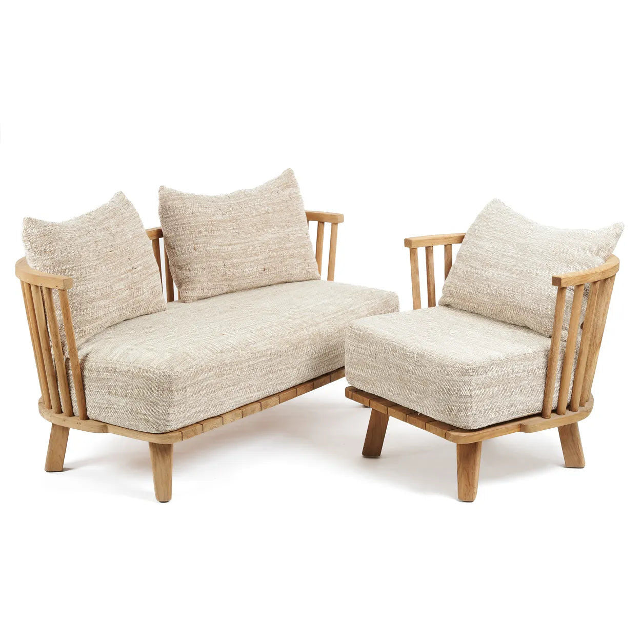 Bazarbizar-The Malawi Two Seater - Natural Beige