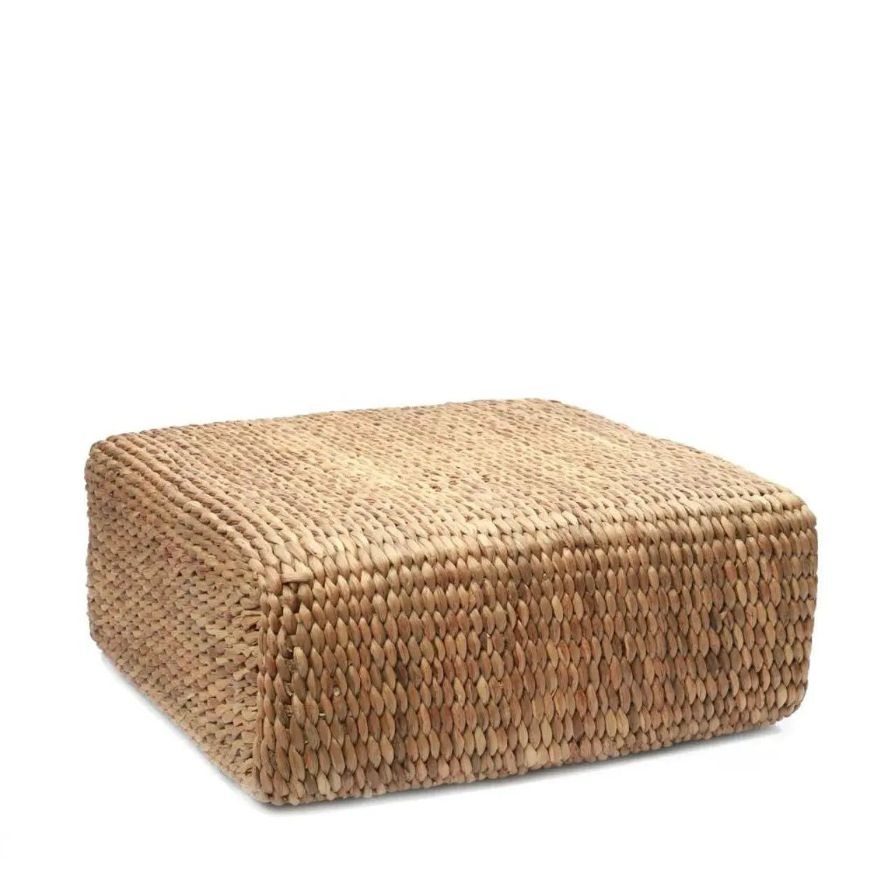 Bazarbizar-The Hyacinth Pouffe Square - Natural - M