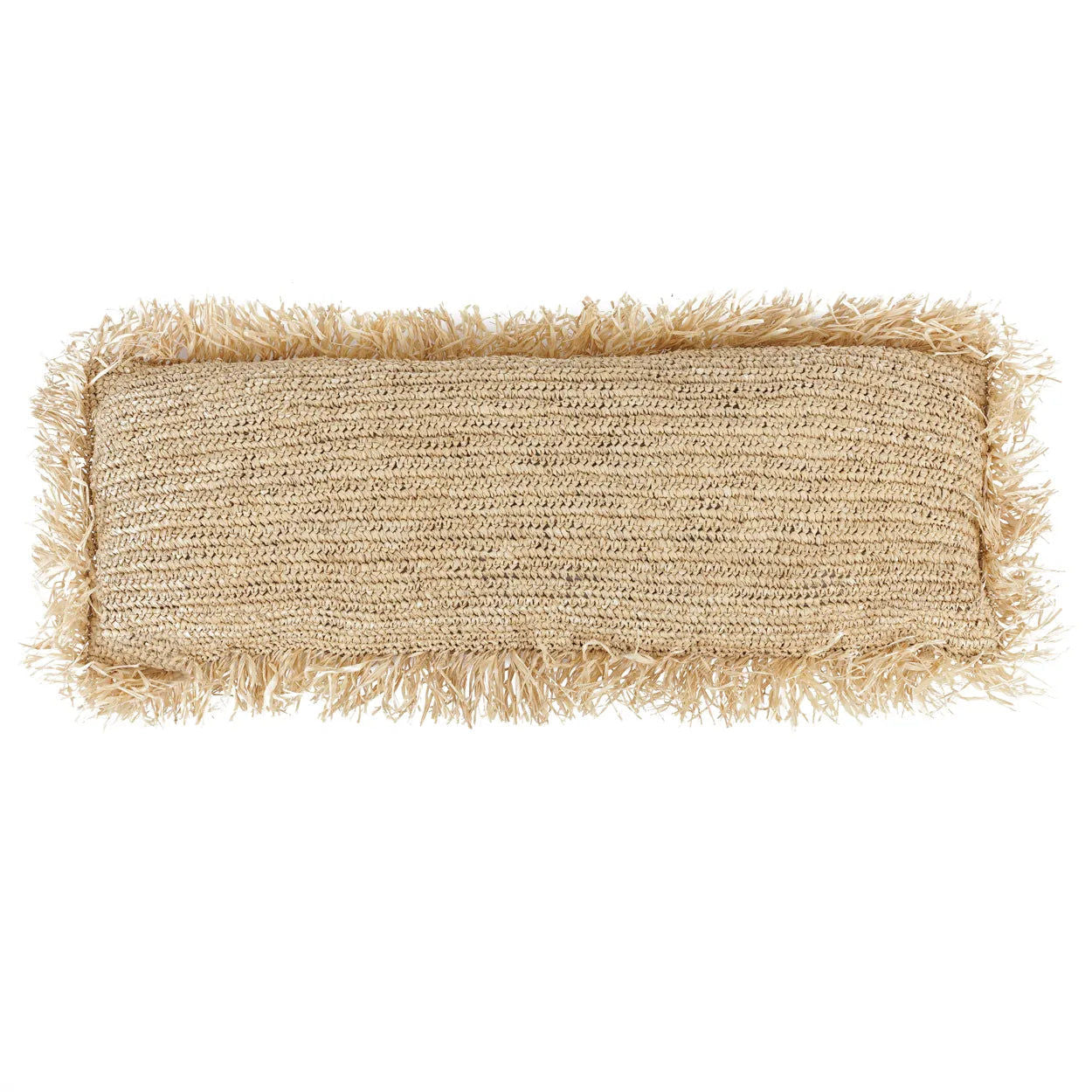 Bazarbizar-The Raffia Cushion Cover Rectangular - Natural - 35x100