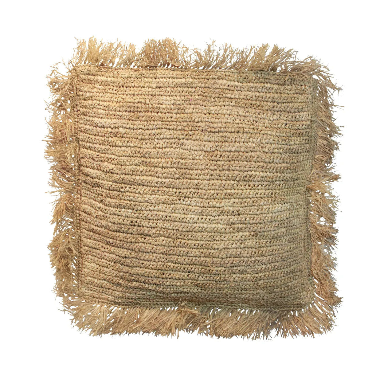 Bazarbizar- The Raffia Cushion Cover Square - Natural - 60x60