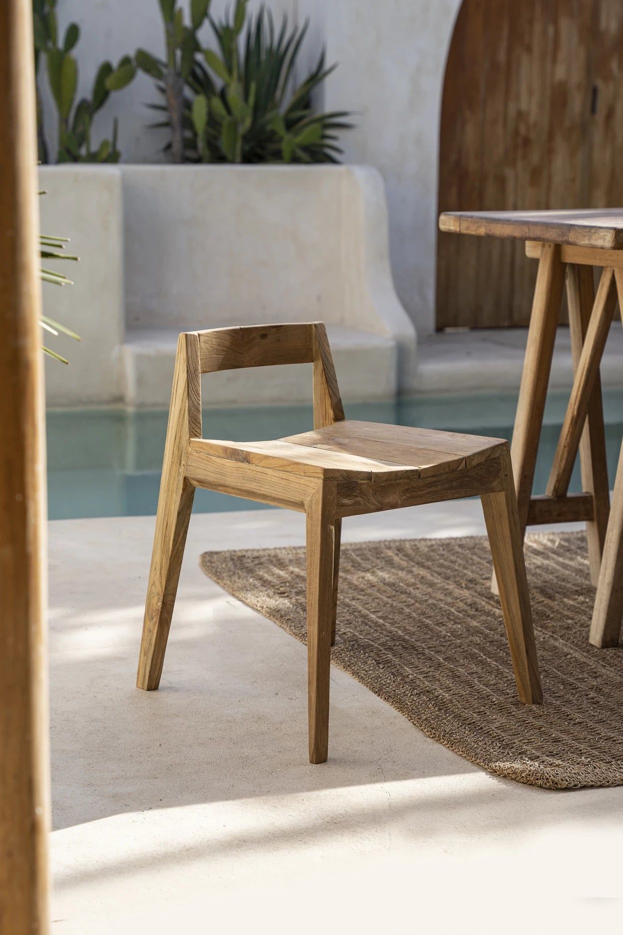 The Ydra Dining Chair - Natural - Outdoor