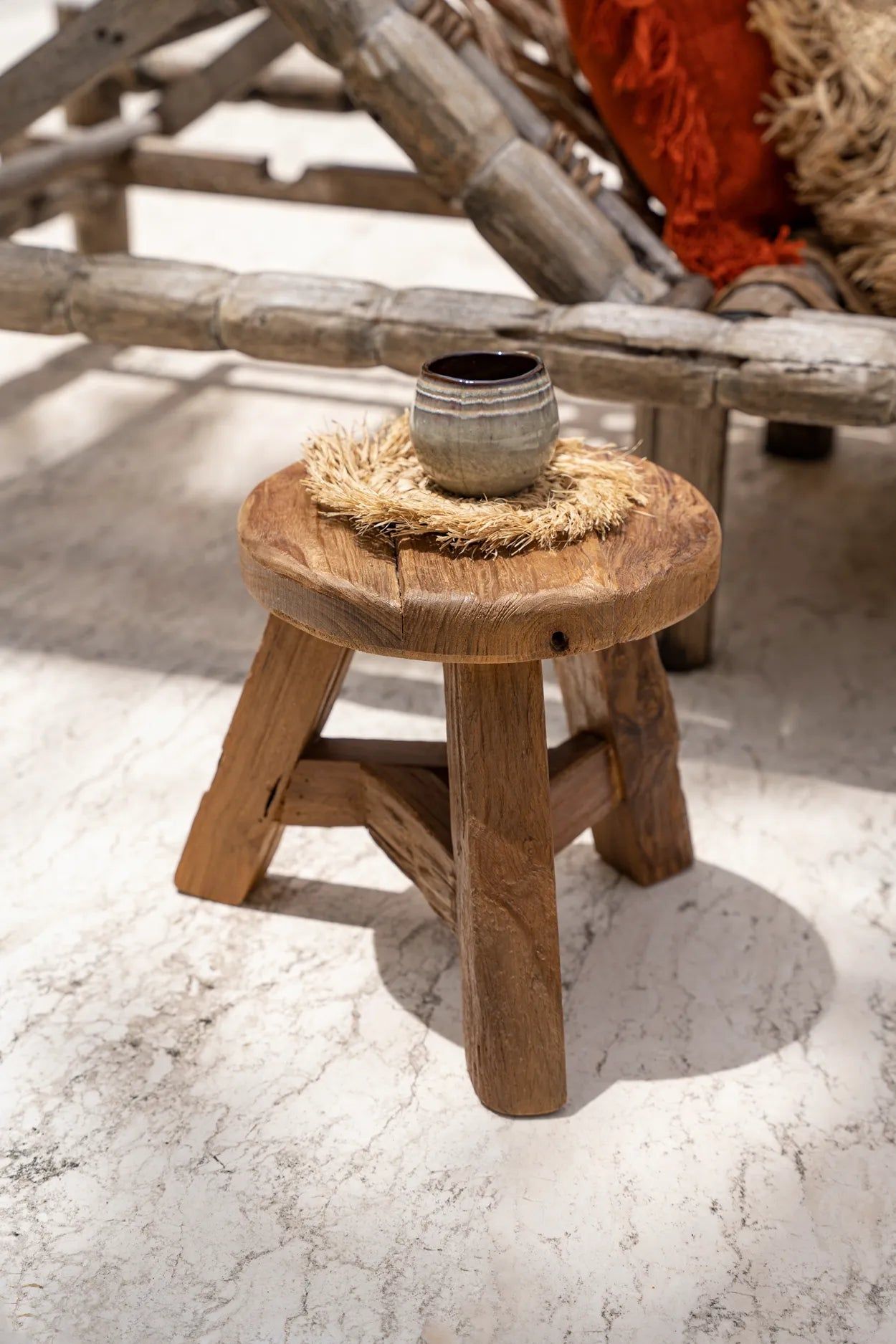 Bazarbizar- The Yatai Stool - Natural - M