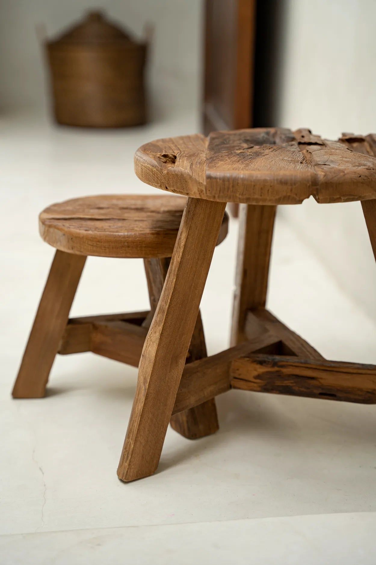 Bazarbizar- The Yatai Stool - Natural - M