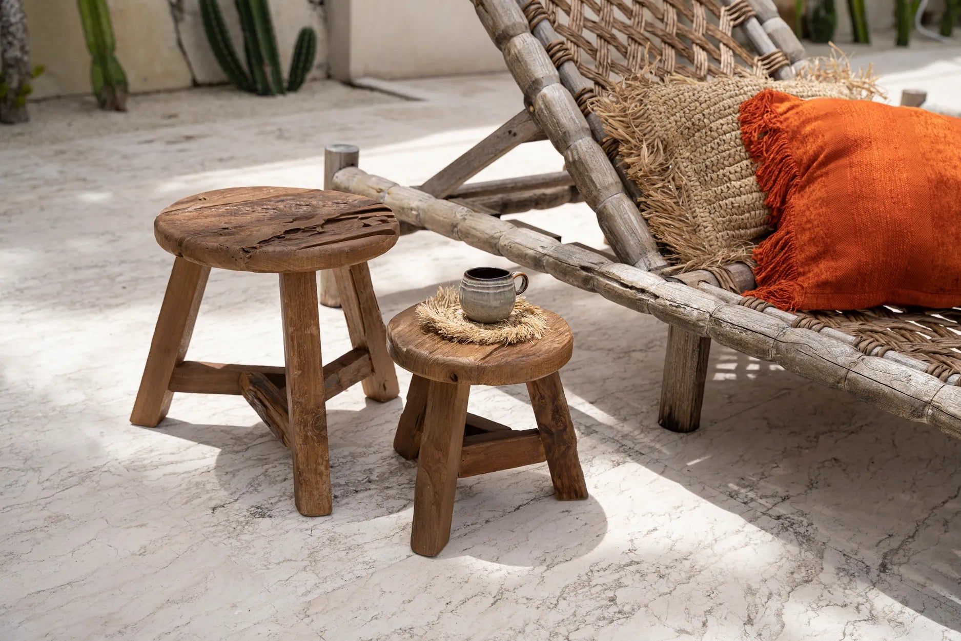 Bazarbizar- The Yatai Stool - Natural - M