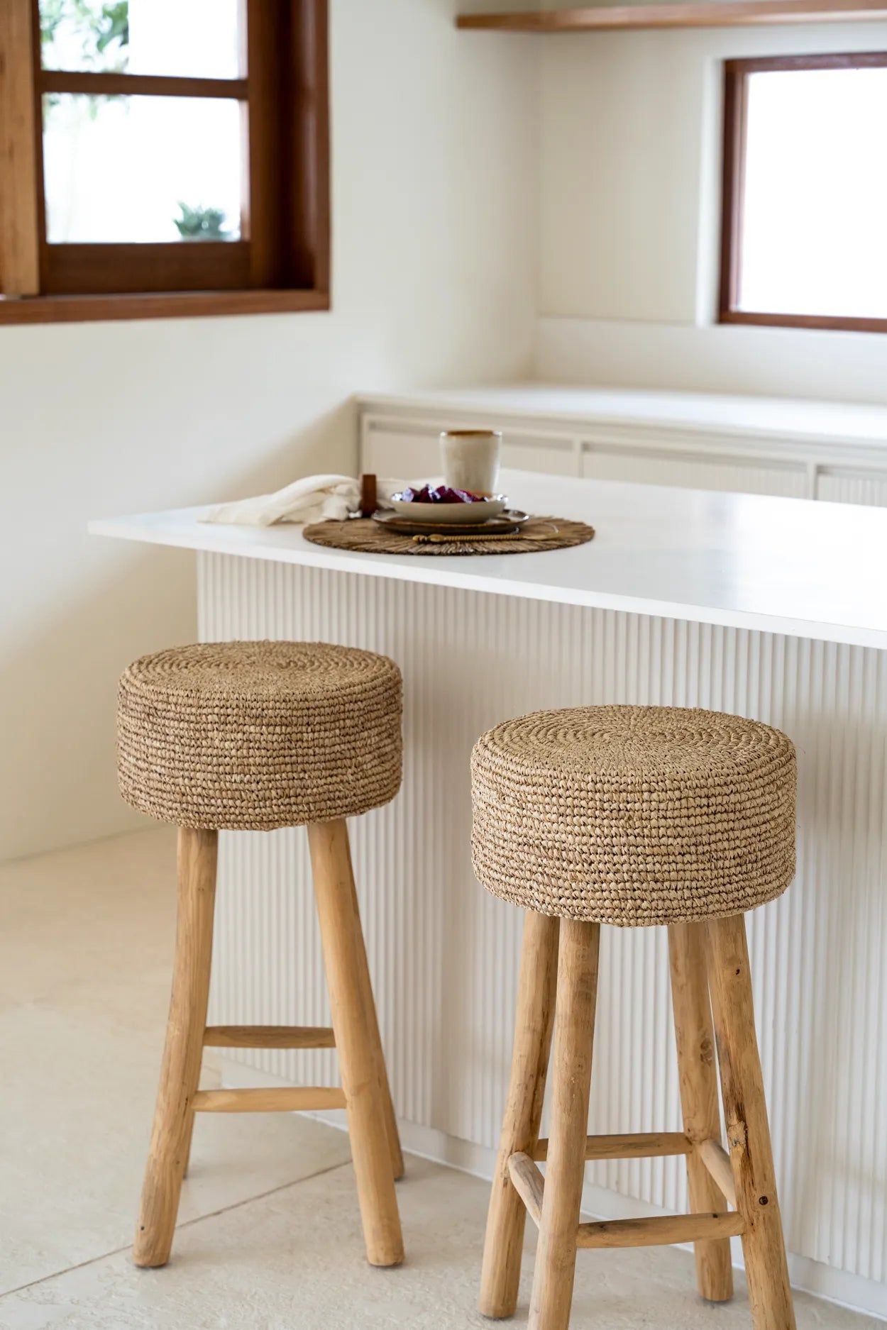 Bazarbizar-The Raffia Bar Stool