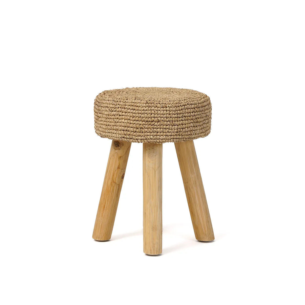 Bazarbizar-The Raffia Stool - Natural