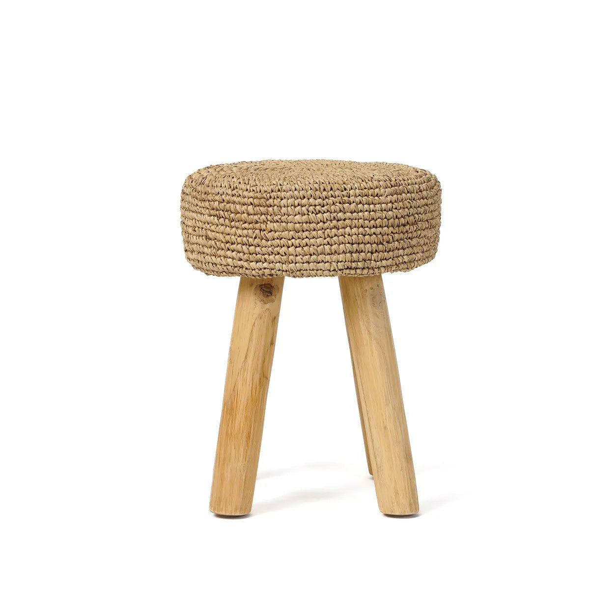 Bazarbizar-The Raffia Stool - Natural