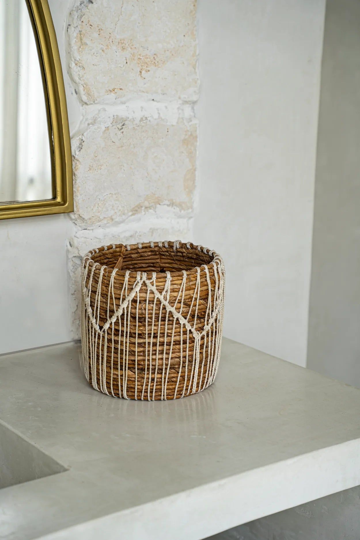 Bazarbizar-The Macra-mazing Basket - Natural White - M