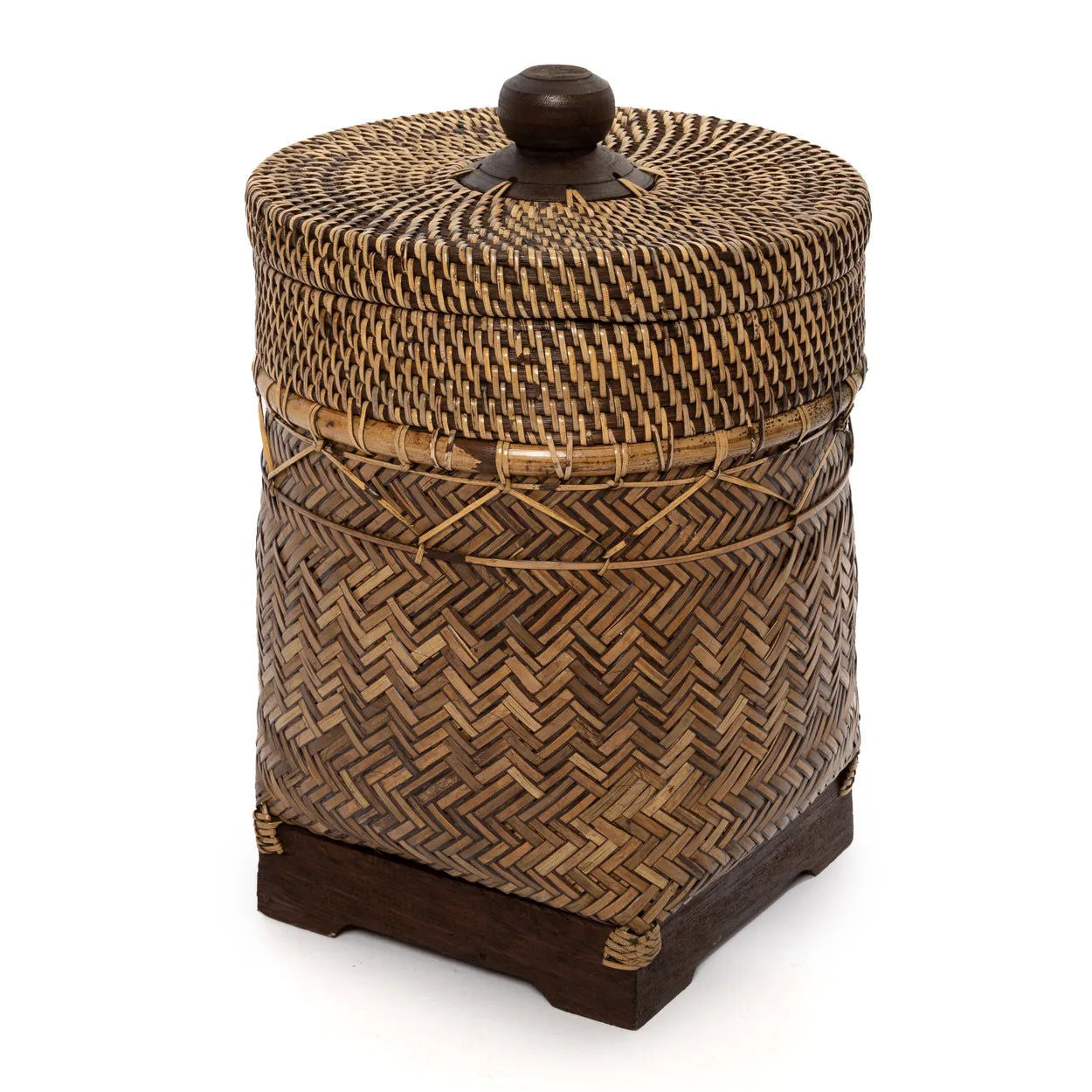 Bazarbizar-The Bathroom Bin Basket - Natural Brown