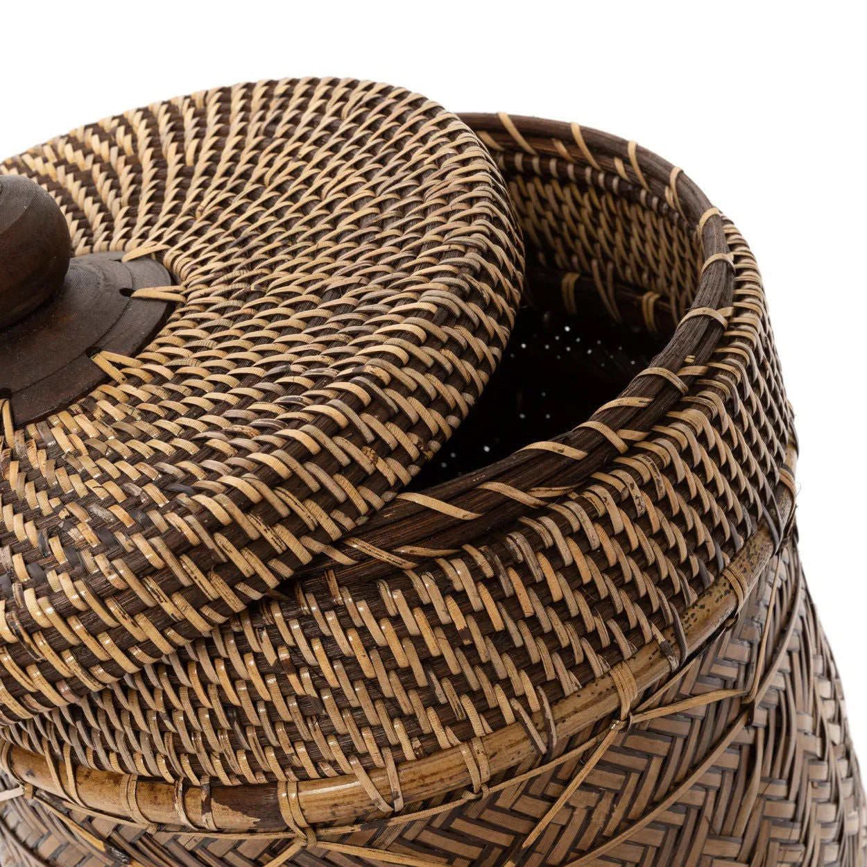 Bazarbizar-The Bathroom Bin Basket - Natural Brown