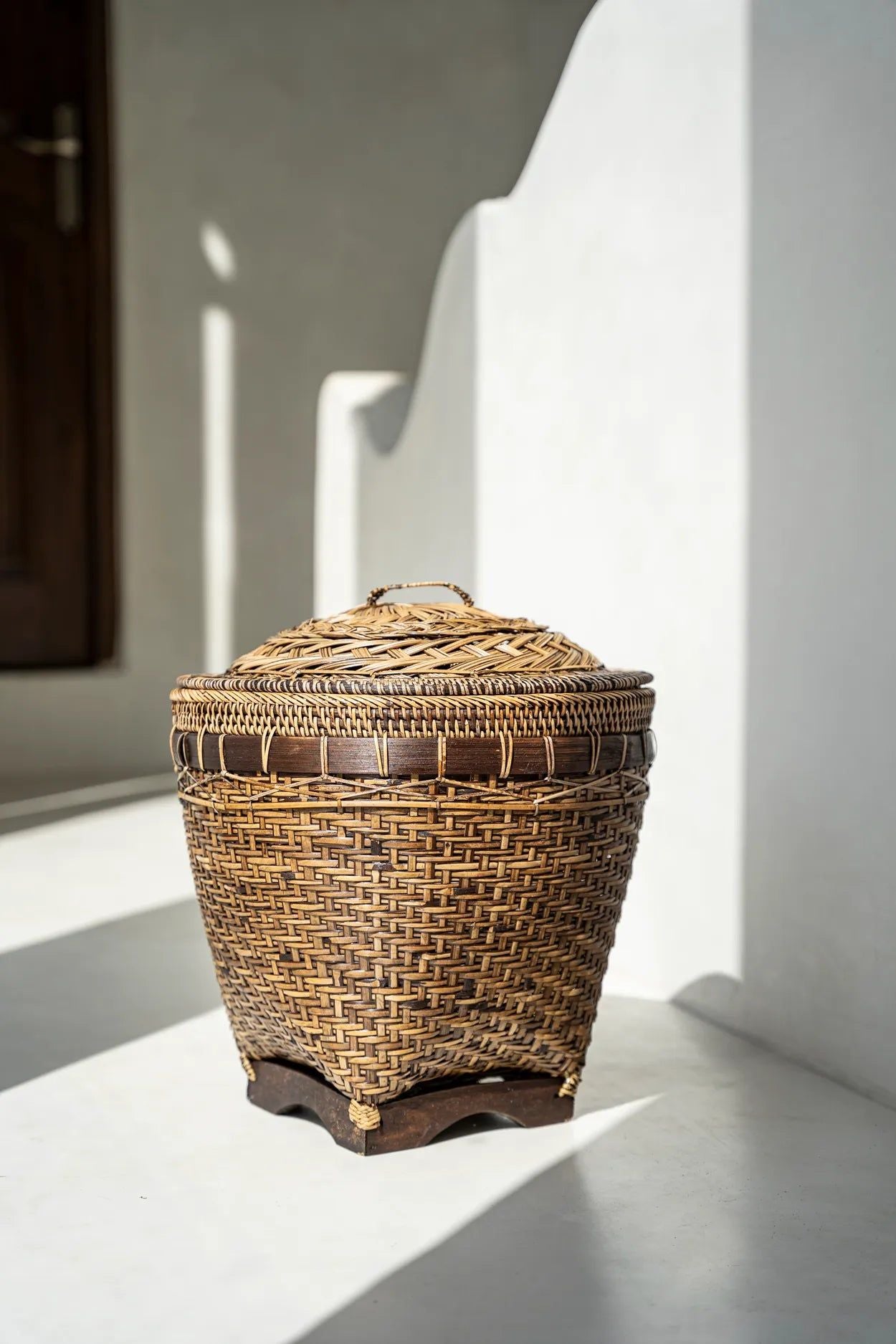 Bazarbizar-The Colonial Storage Basket - Natural Brown - M