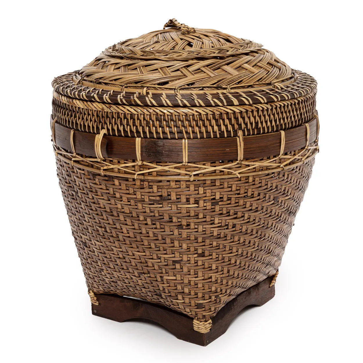 Bazarbizar-The Colonial Storage Basket - Natural Brown - L