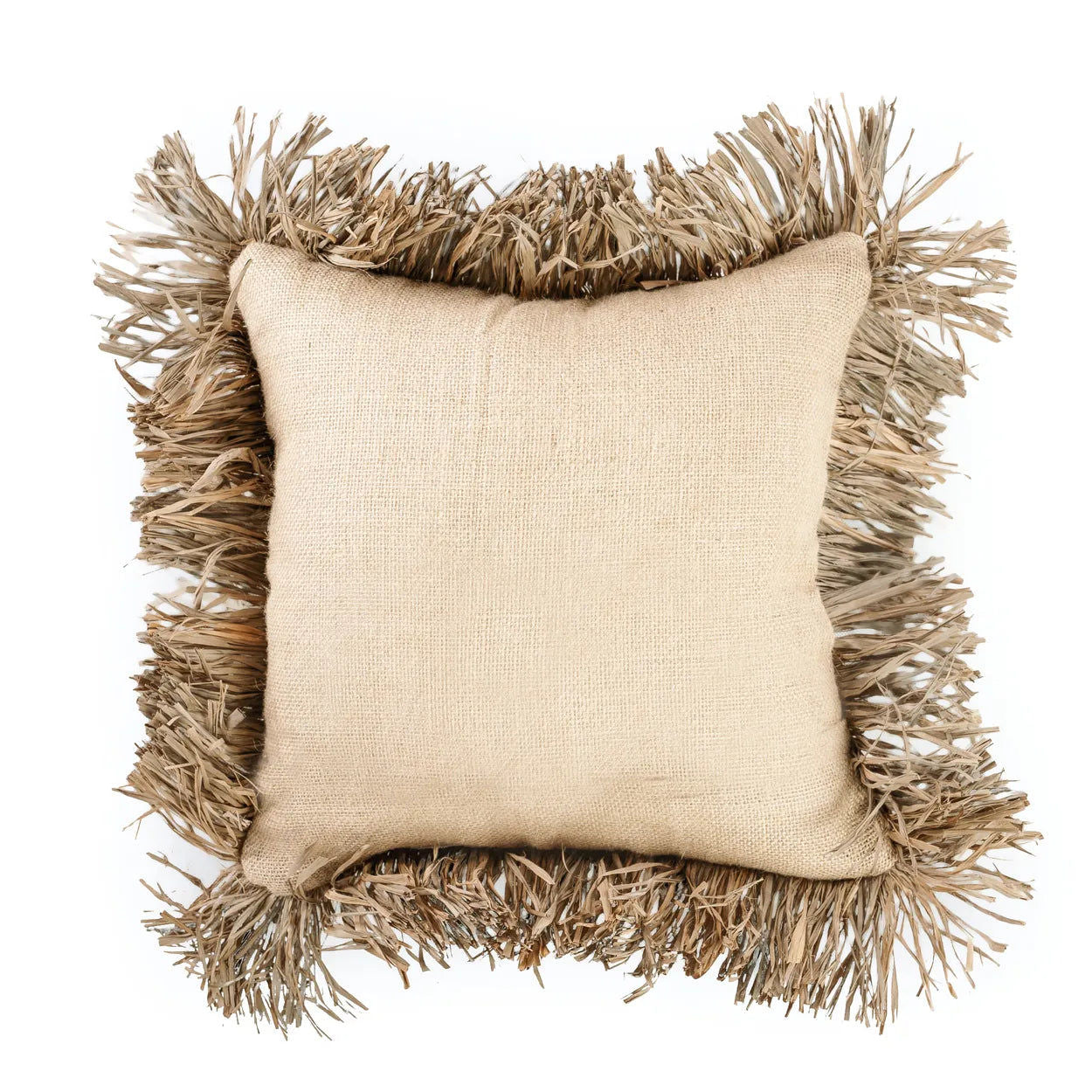 Bazarbizar-The Jute Bonita Cushion Cover - Natural - 40x40