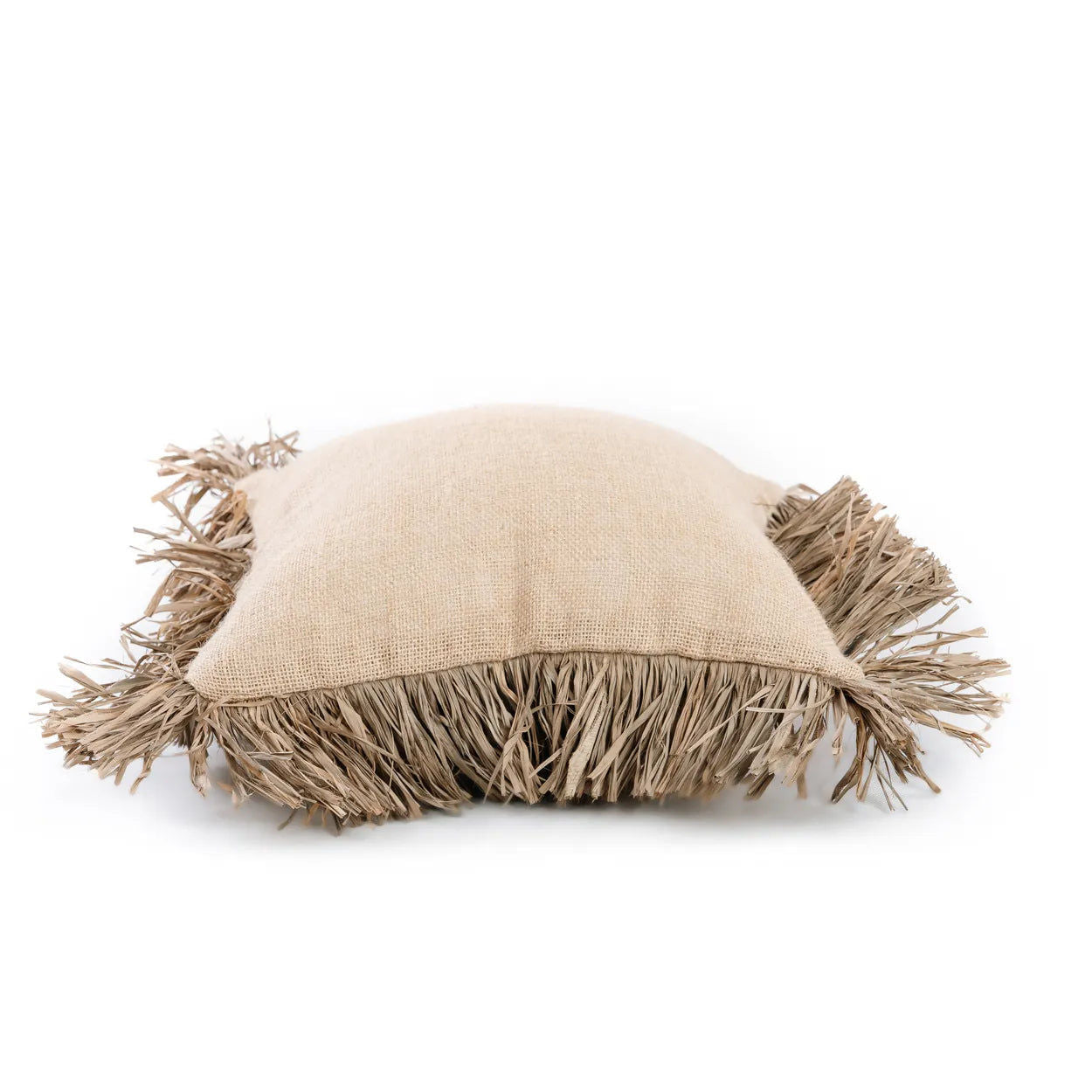 Bazarbizar-The Jute Bonita Cushion Cover - Natural - 40x40