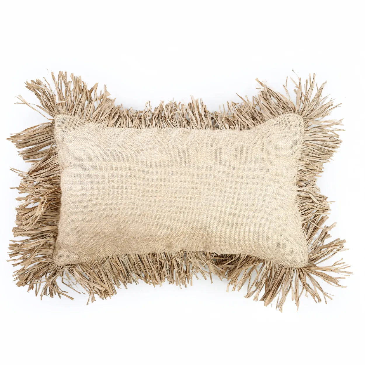 Bazarbizar-The Jute Bonita Cushion Cover - Natural - 30x50