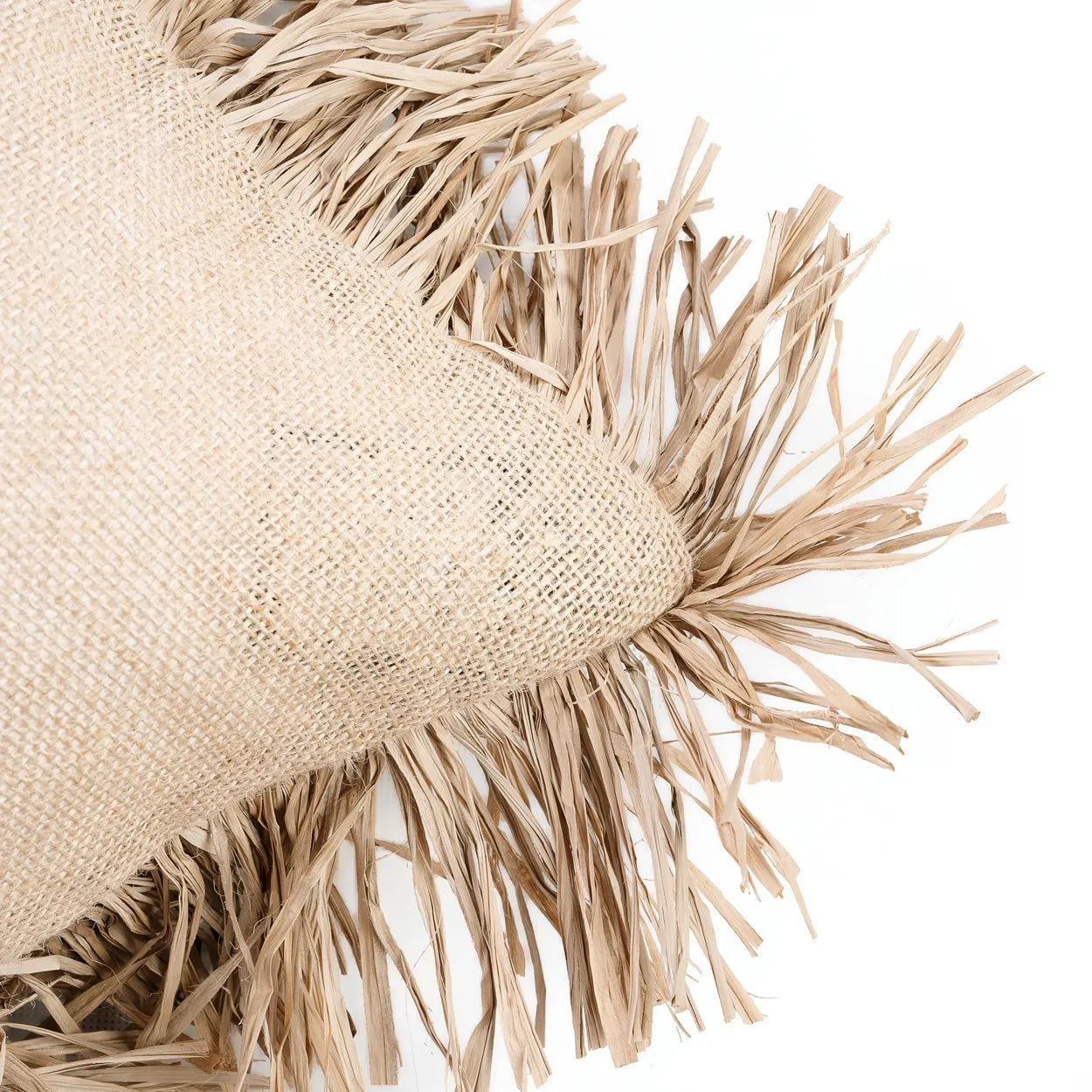 Bazarbizar-The Jute Bonita Cushion Cover - Natural - 30x50