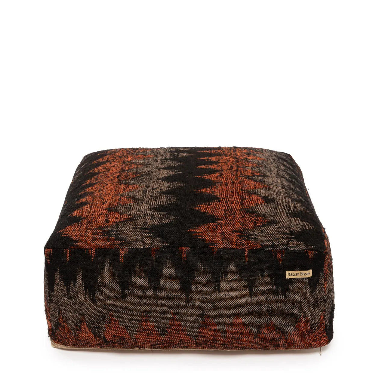 Bazarbizar-The Oh My Gee Pouffe - Black Orange