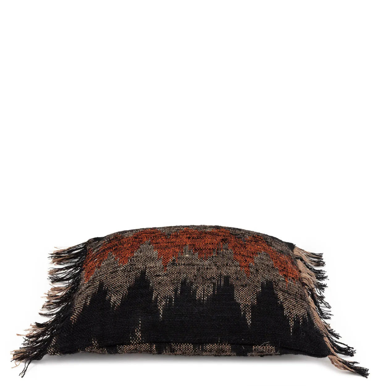 Bazarbizar-The Oh My Gee Cushion Cover - Black Orange - 40x40