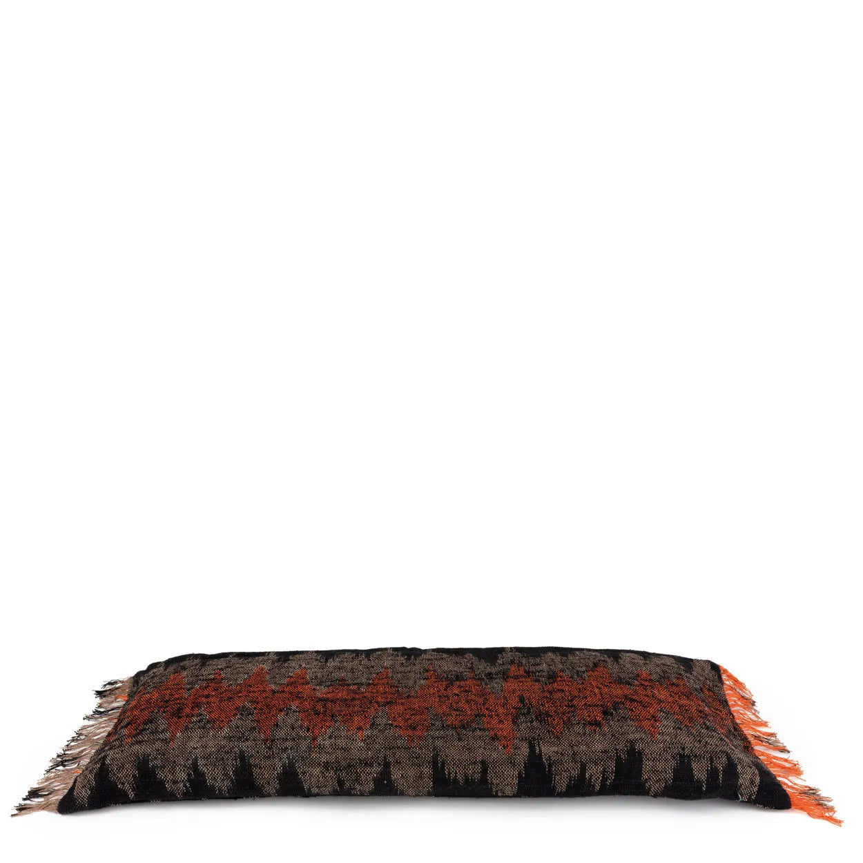 Bazarbizar-The Oh My Gee Cushion Cover - Black Orange - 35x100