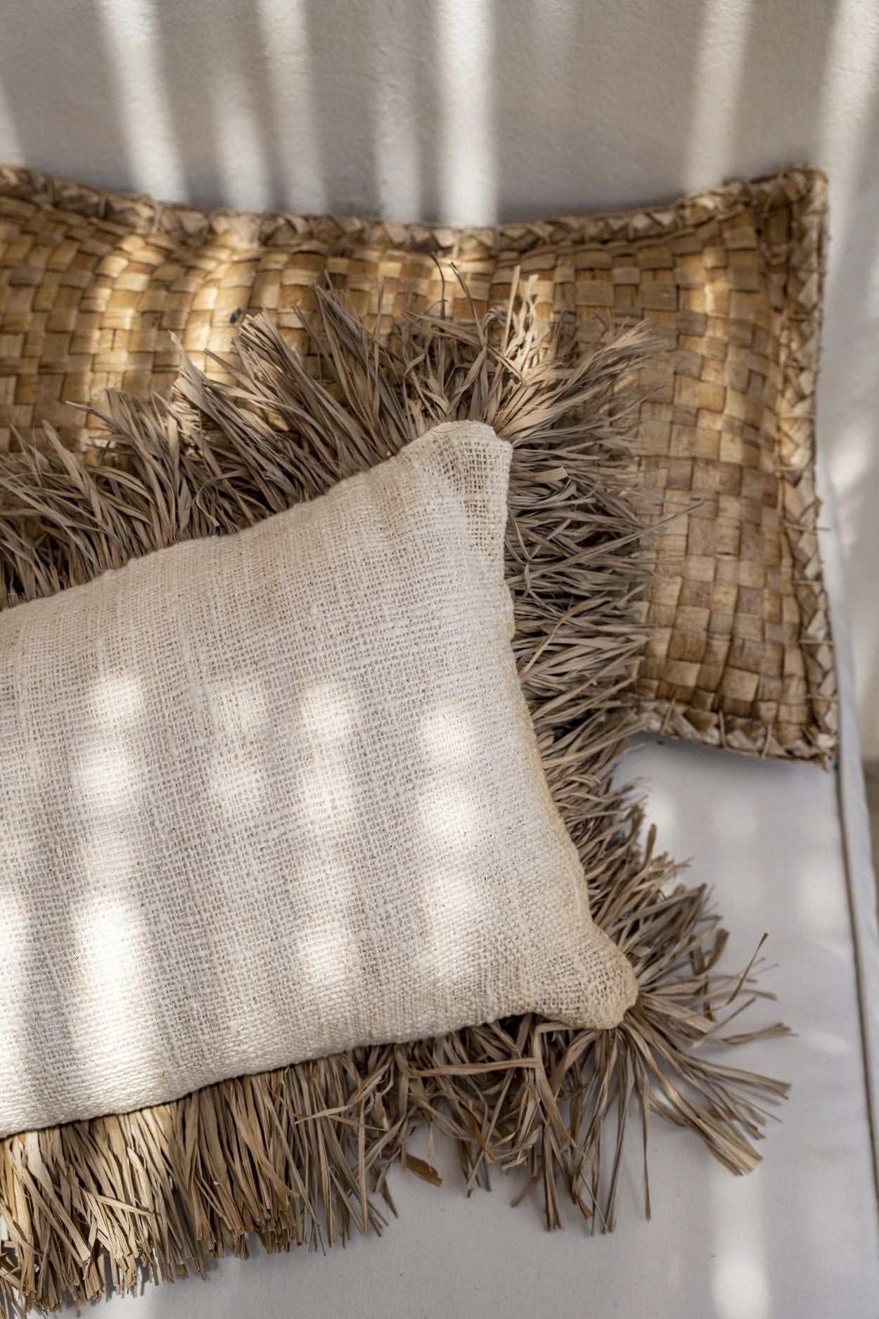 Bazarbizar-The Saint Tropez Cushion Cover - Natural White - 30x50