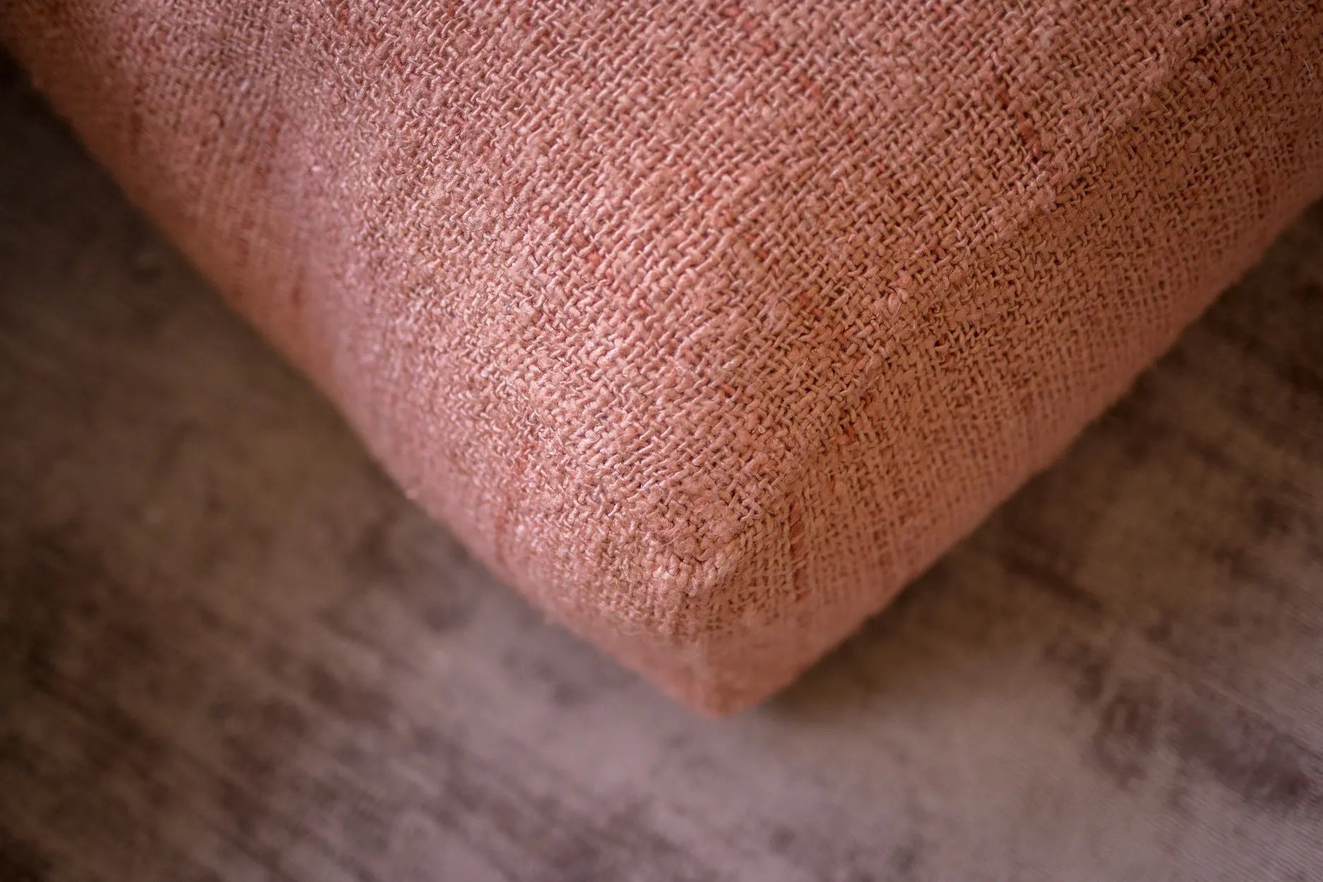 Bazarbizar-The Oh My Gee Pouffe - Salmon Pink