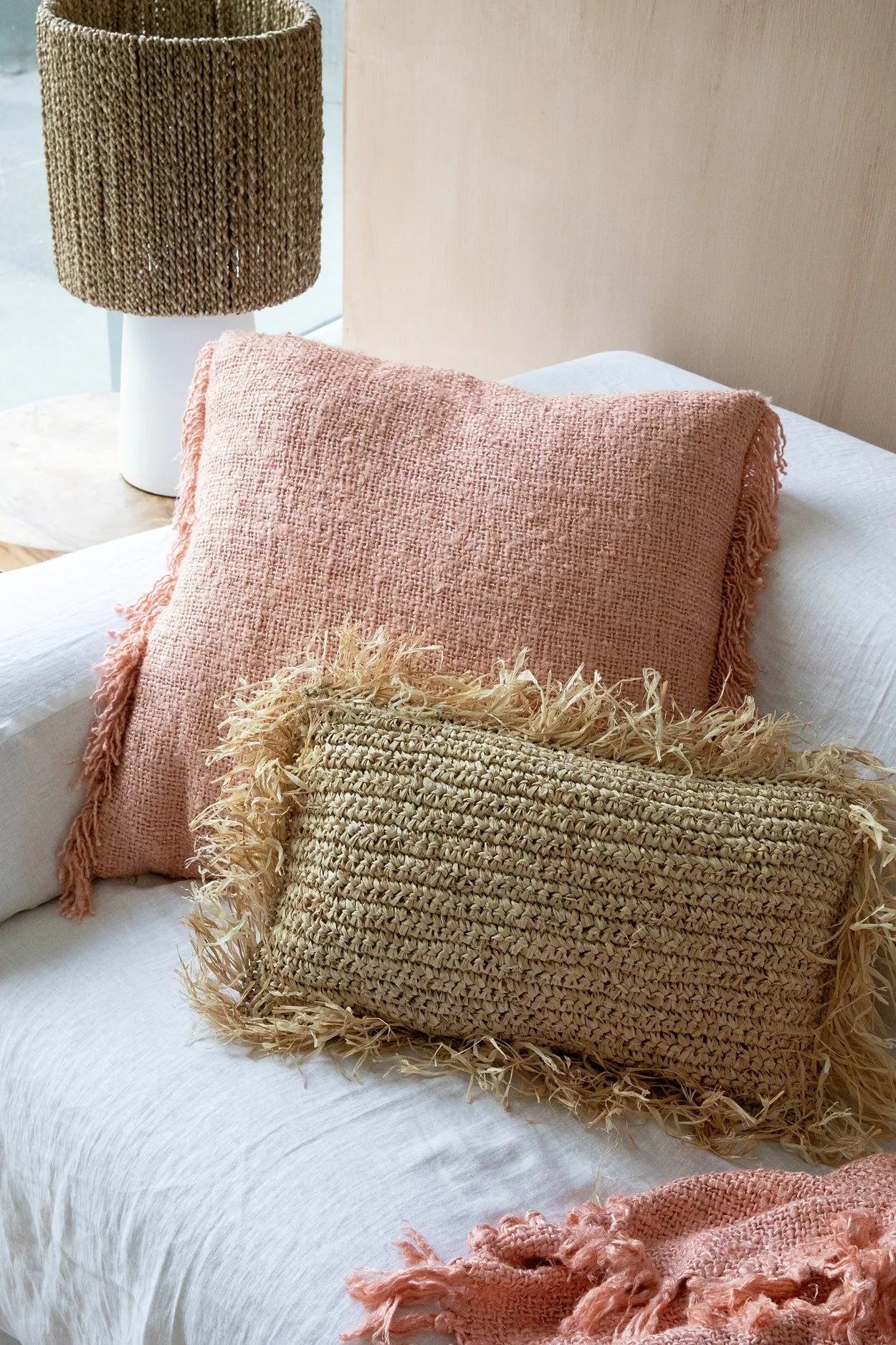 Bazarbizar-The Oh My Gee Cushion Cover - Salmon Pink - 60x60