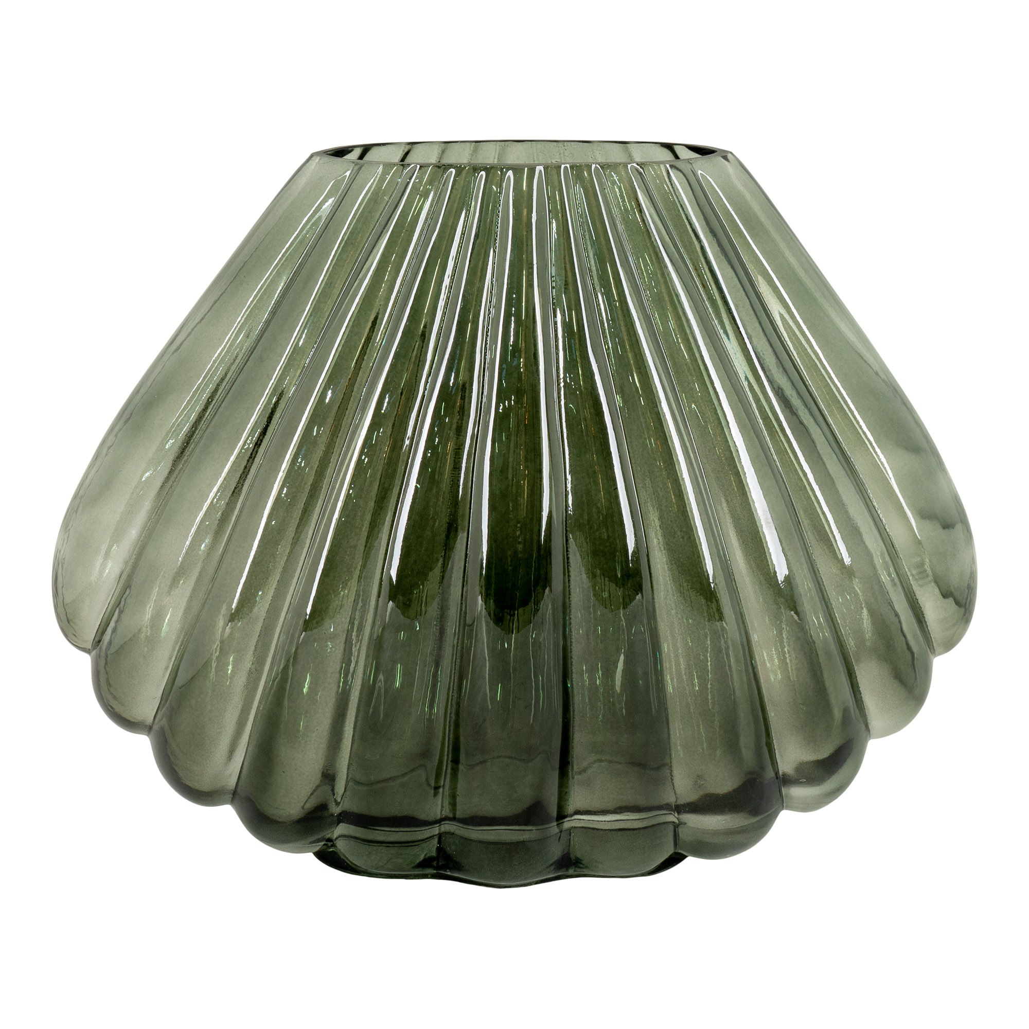 Green Glass Vase