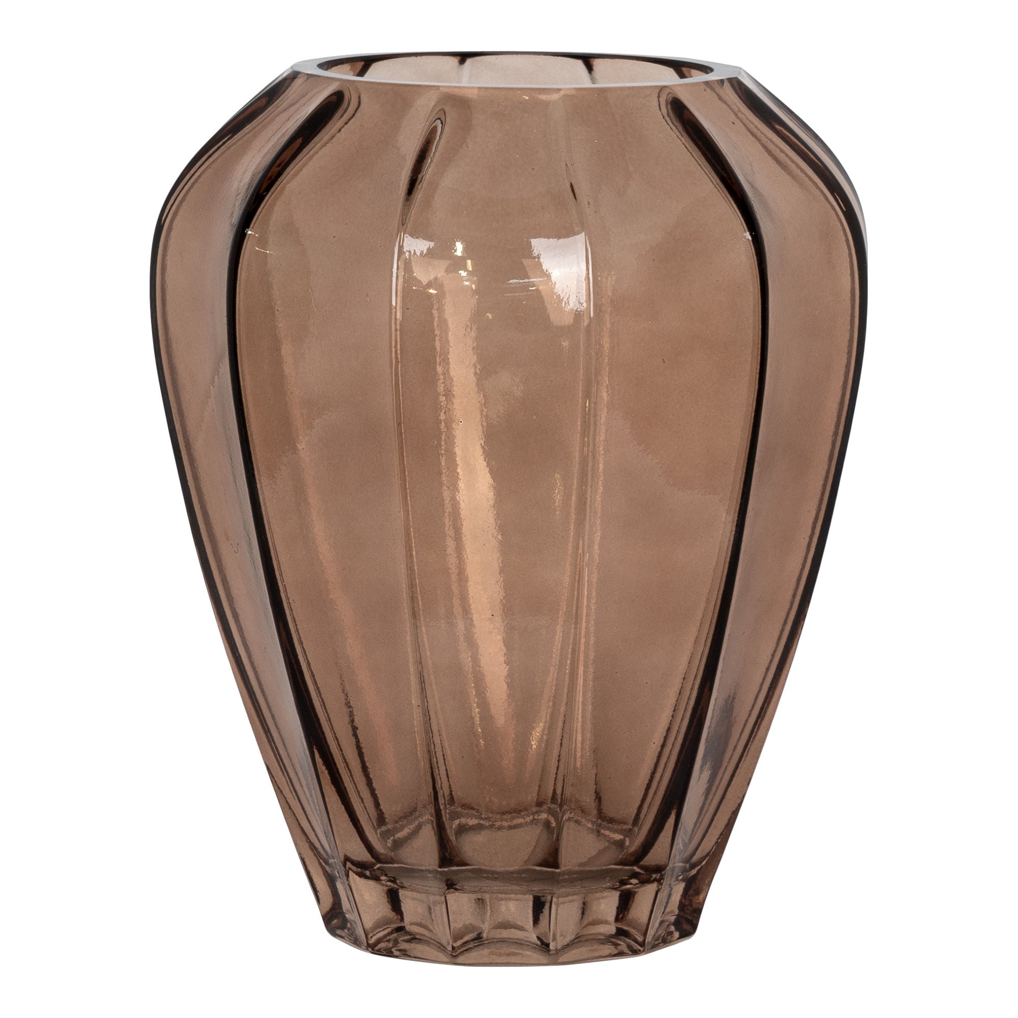 Brown Glass Vase